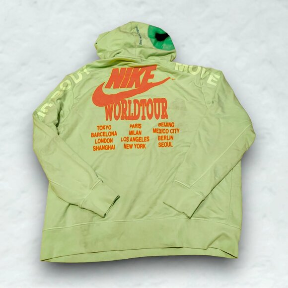 Nike Hoodie NSW Pullover French Terry World Tour - Picture 2 of 4